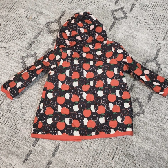 Gymboree Girls XS(3-4) Apple Print Rain Coat - Picture 4 of 4